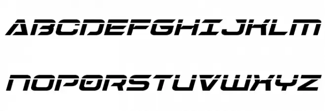 Dameron Laser Italic Polices MAJUSCULES