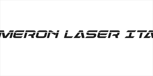 Dameron Laser Italic Logo