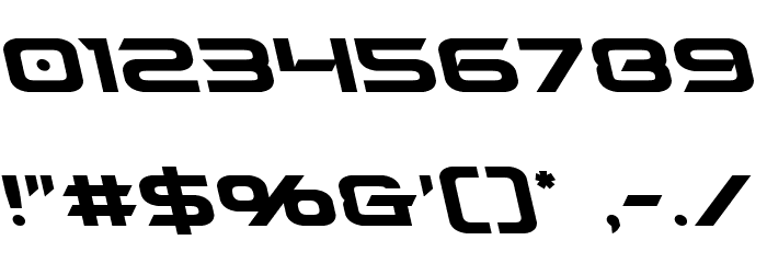 Dameron Leftalic Font OTHER CHARS