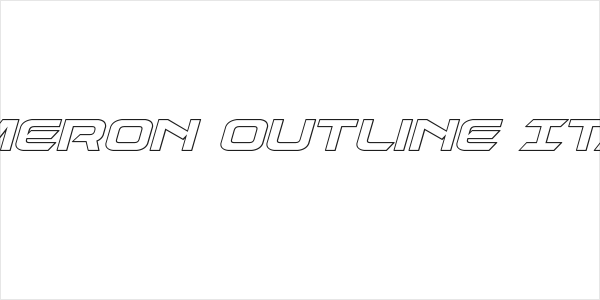Dameron Outline Italic Logo