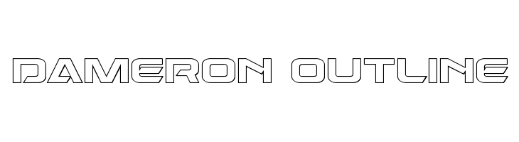 Dameron Outline  font caratteri gratis
