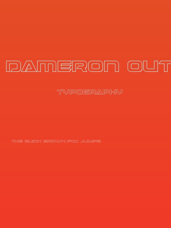 Dameron Outline Poster