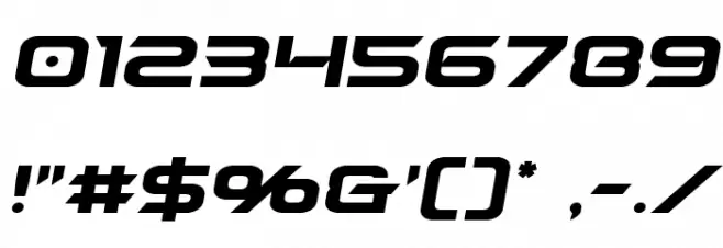 Dameron Semi-Italic Font OTHER CHARS