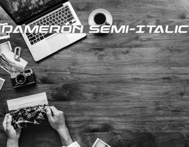 Dameron Semi-Italic Font examples