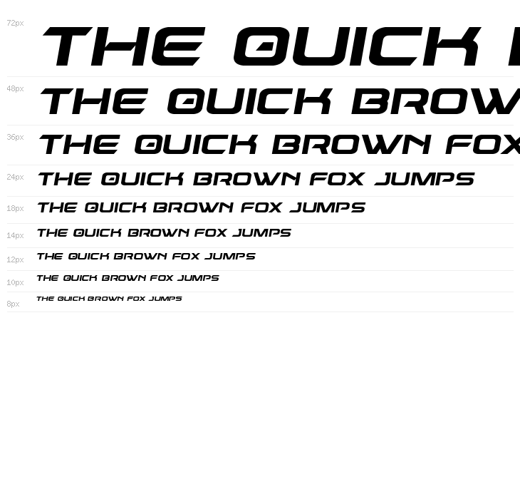 Dameron Semi-Italic Waterfall