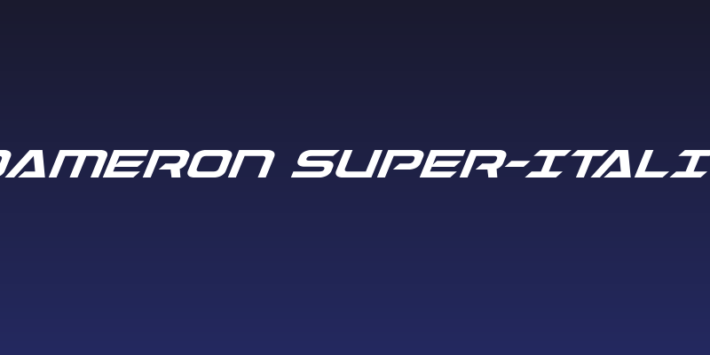 Dameron Super-Italic Social Header