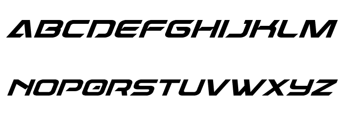 Dameron Super-Italic Font LOWERCASE
