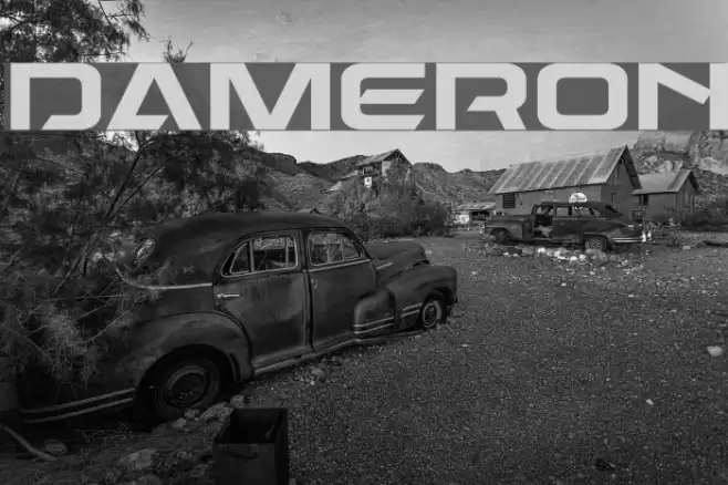 Dameron Font examples