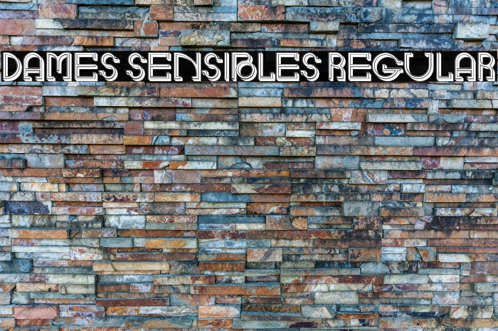 Dames Sensibles Regular Example 1