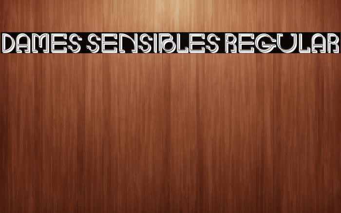 Dames Sensibles Regular Example 2