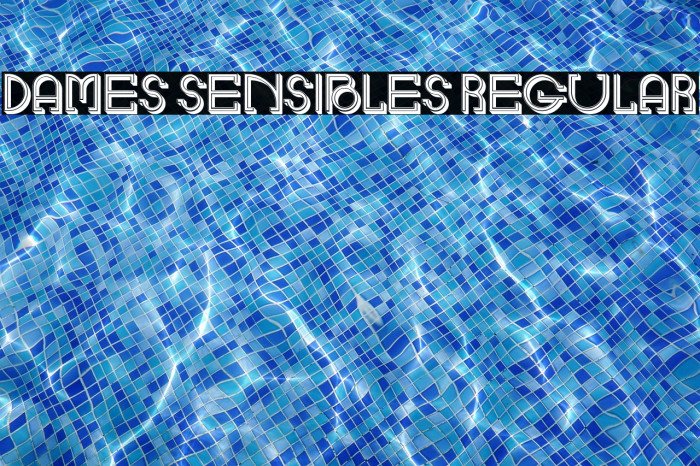 Dames Sensibles Regular Example 3