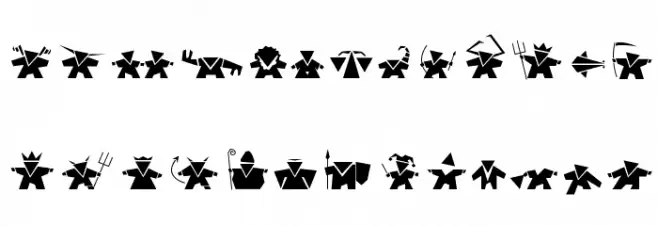 Damgram Font UPPERCASE