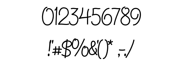 Damia Regular Font OTHER CHARS
