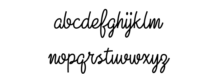 Damia Regular Font LOWERCASE
