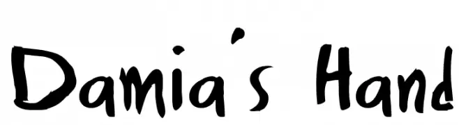Damia's Hand  Скачать бесплатные шрифты