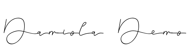 Damiola Demo  Frei Schriftart Herunterladen