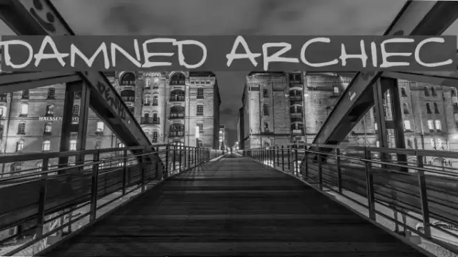Damned Architect Font examples