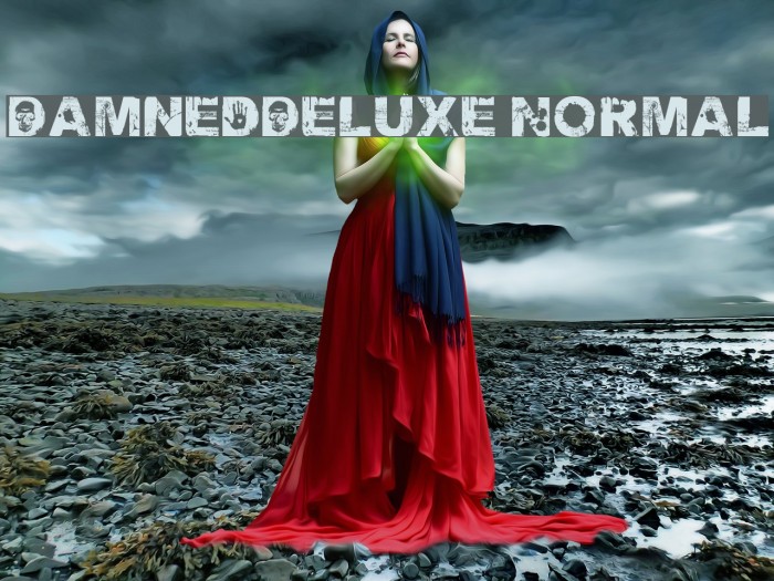DamnedDeluxe Normal Font examples