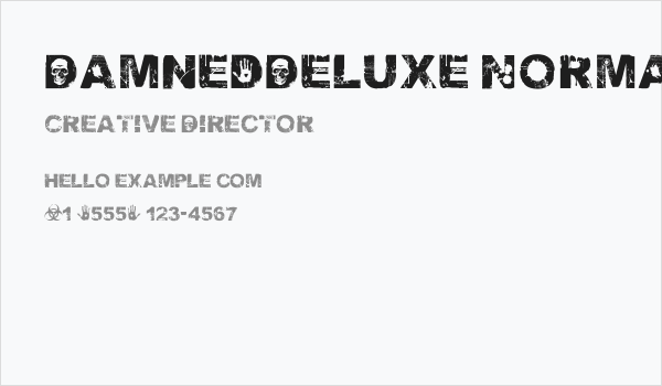 DamnedDeluxe Normal Business Card