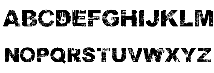 DamnedDeluxe Normal Font LOWERCASE