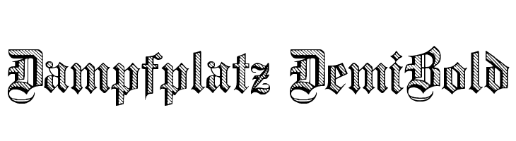 Dampfplatz DemiBold  免费字体下载