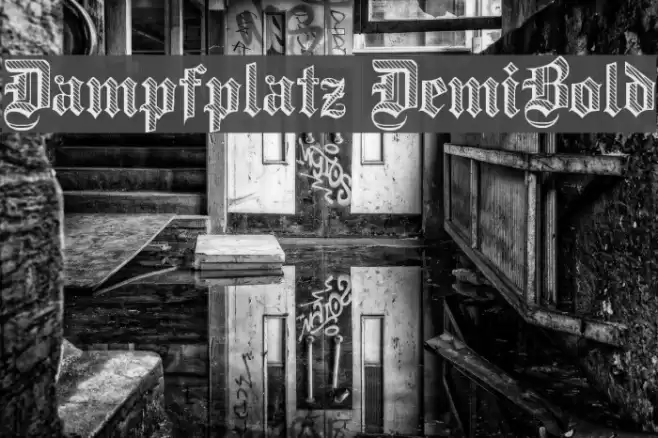 Dampfplatz DemiBold Polices examples