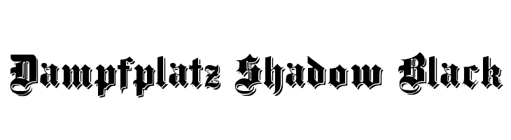Dampfplatz Shadow Black  नि: शुल्क फ़ॉन्ट्स डाउनलोड