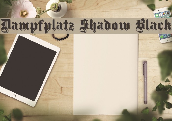 Dampfplatz Shadow Black Polices examples