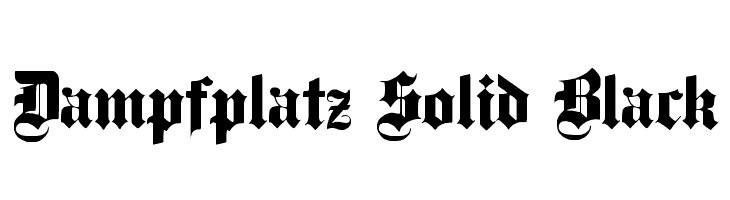 Dampfplatz Solid Black  font caratteri gratis