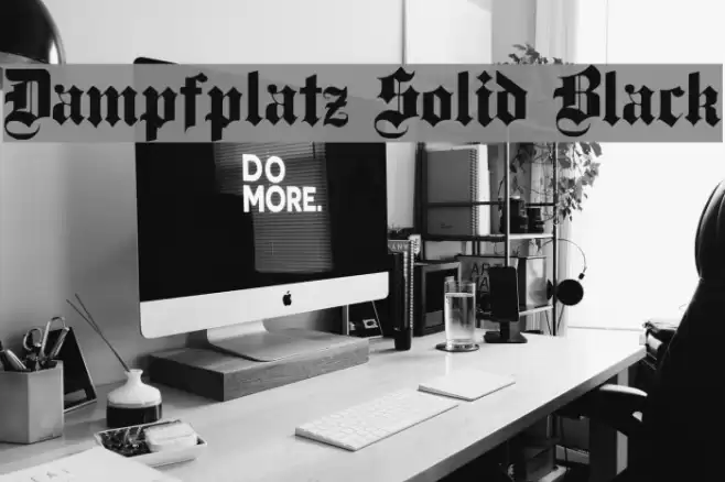 Dampfplatz Solid Black Polices examples