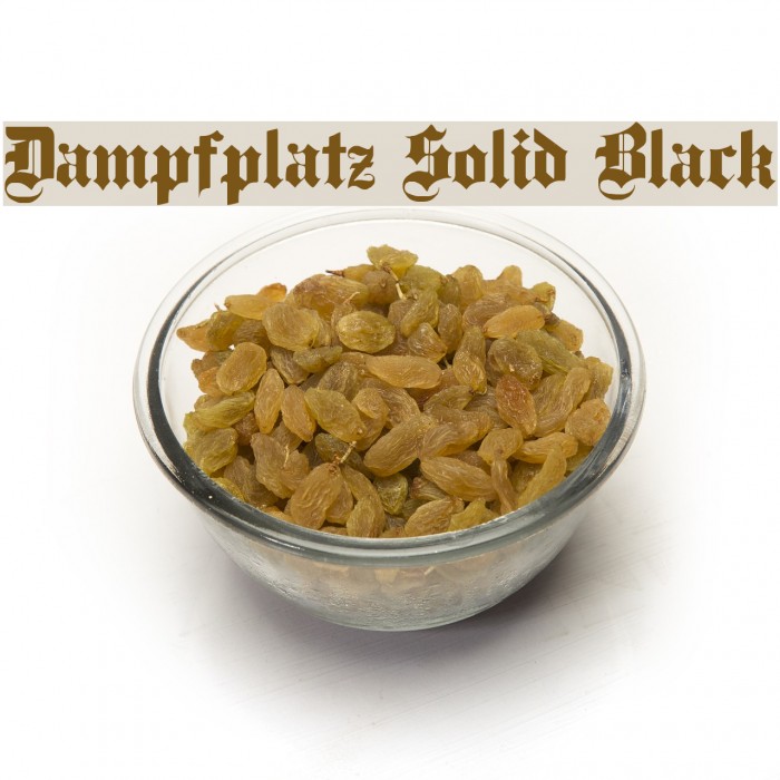 Dampfplatz Solid Black Polices examples
