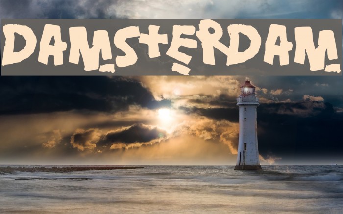 Damsterdam Font examples