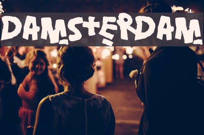 Damsterdam Font examples