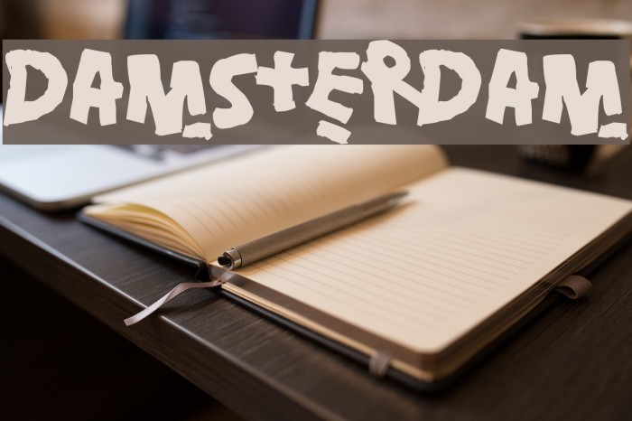 Damsterdam Font examples