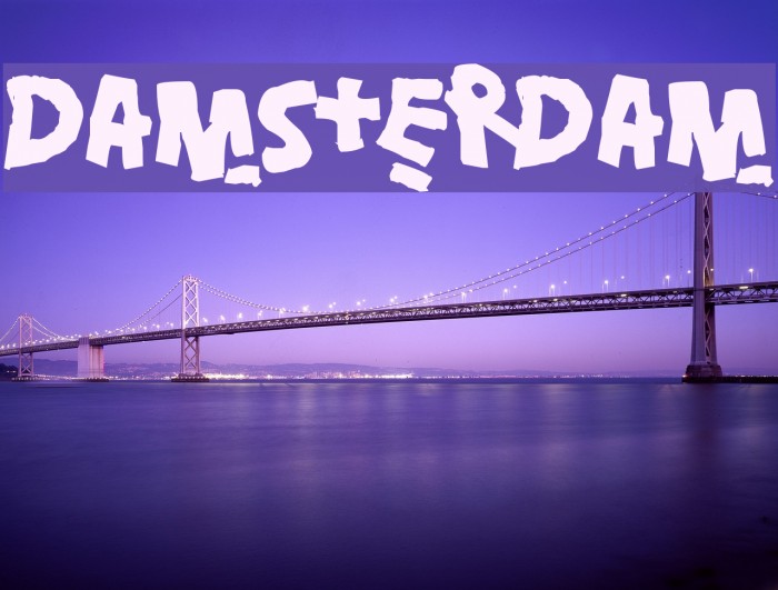 Damsterdam Font examples