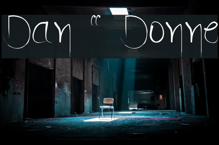 Dan ` Donne Font examples