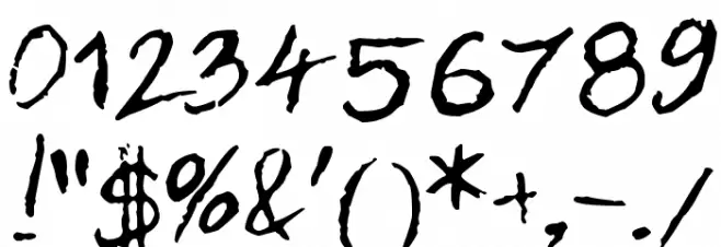 Dan Hand Font OTHER CHARS