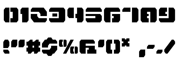 Dan Stargate Condensed Font OTHER CHARS