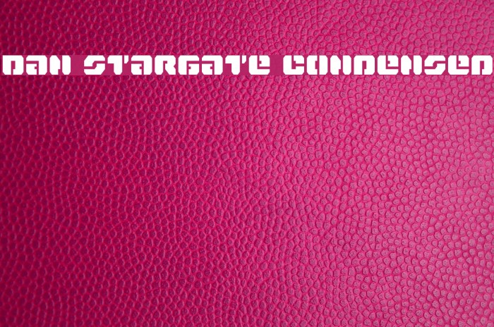 Dan Stargate Condensed Font examples