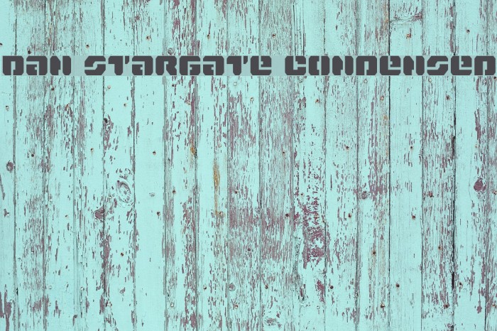 Dan Stargate Condensed Font examples
