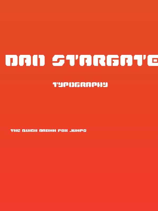 Dan Stargate Condensed Poster