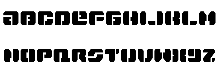 Dan Stargate Condensed Font LOWERCASE