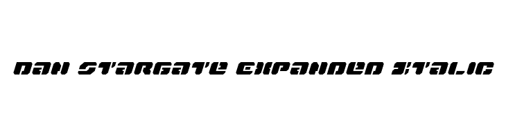 Dan Stargate Expanded Italic  font caratteri gratis