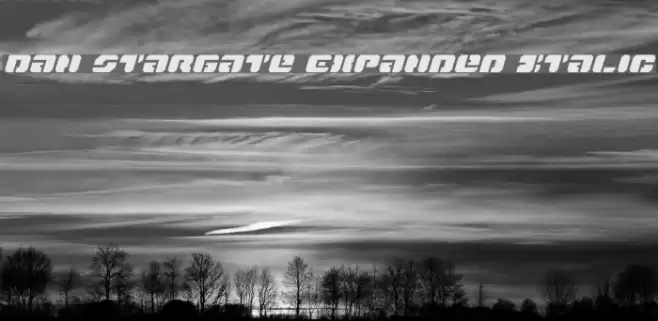 Dan Stargate Expanded Italic Fuentes examples