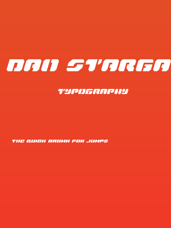Dan Stargate Expanded Italic Poster