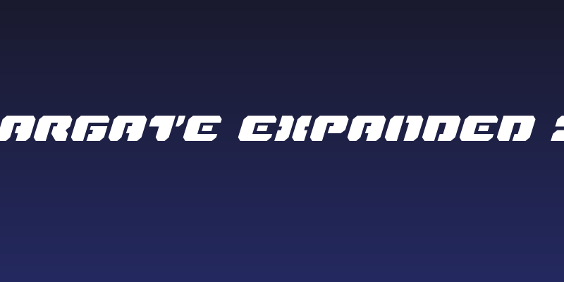 Dan Stargate Expanded Italic Social Header