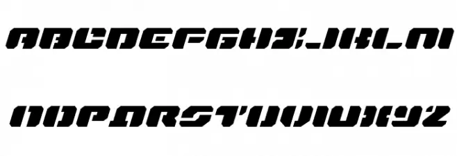 Dan Stargate Extra-expanded Italic Шрифта ВЕРХНИЙ