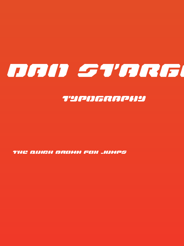 Dan Stargate Extra-expanded Italic Poster
