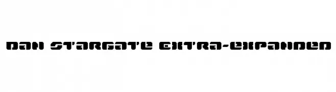 Dan Stargate Extra-expanded  Скачать бесплатные шрифты