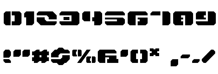 Dan Stargate Extra-expanded Font OTHER CHARS